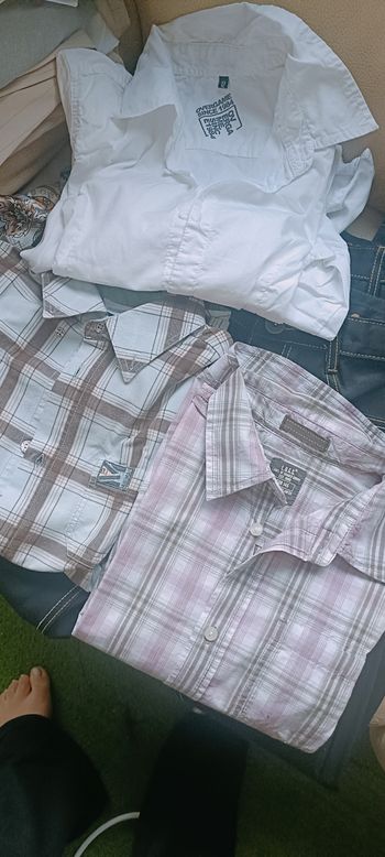 Lot Exceptionnel 6 Articles NEUFS T. 12 Ans (3 Jeans + 3 Chemises)