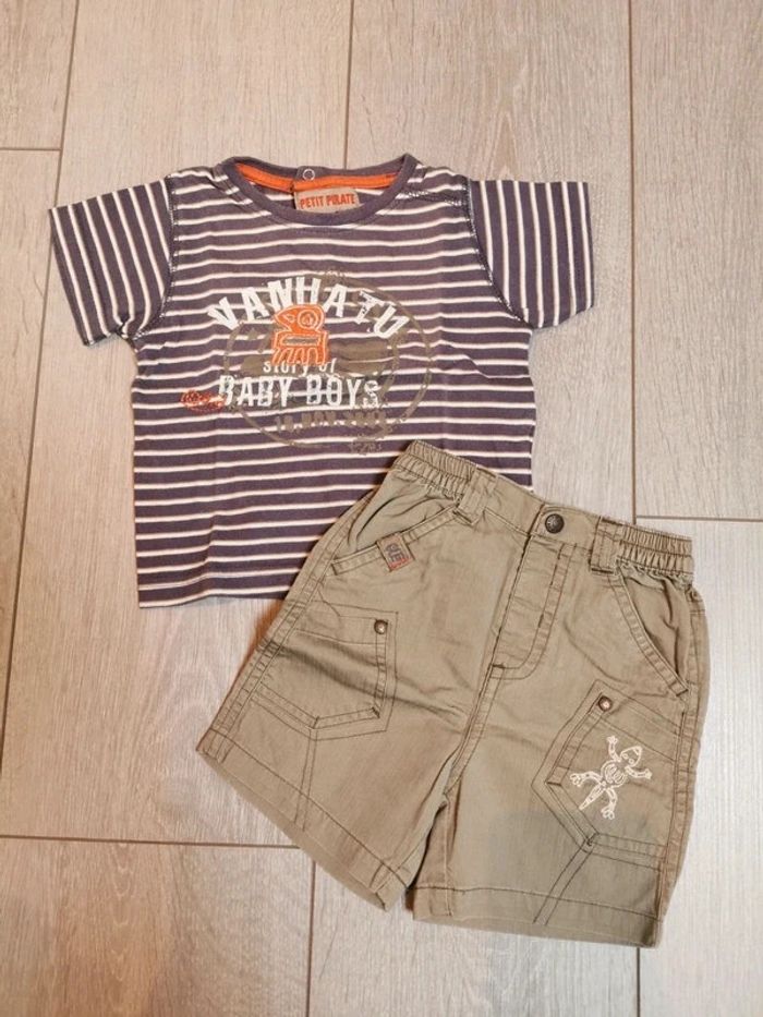 Short et tee short Petit Pirate