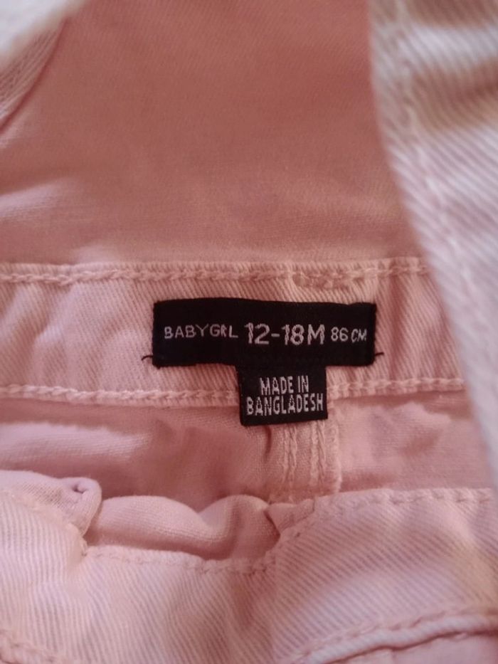 Combishort 12-18 mois rose tendre c48 - photo numéro 3