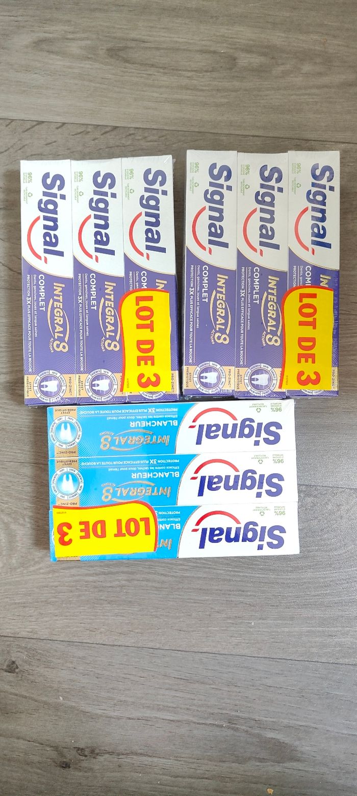 9 dentifrice signal neuf jamais utiliser - photo numéro 3