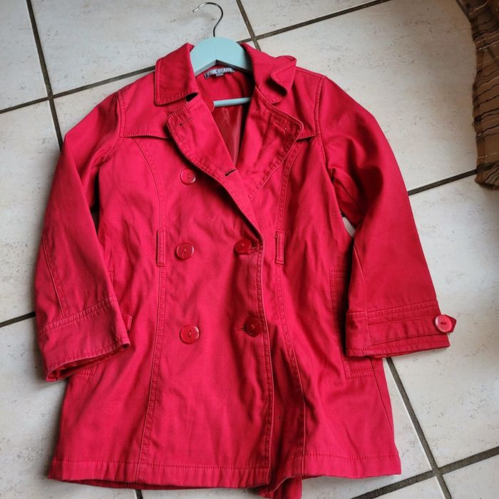 Trench rouge 8 ans