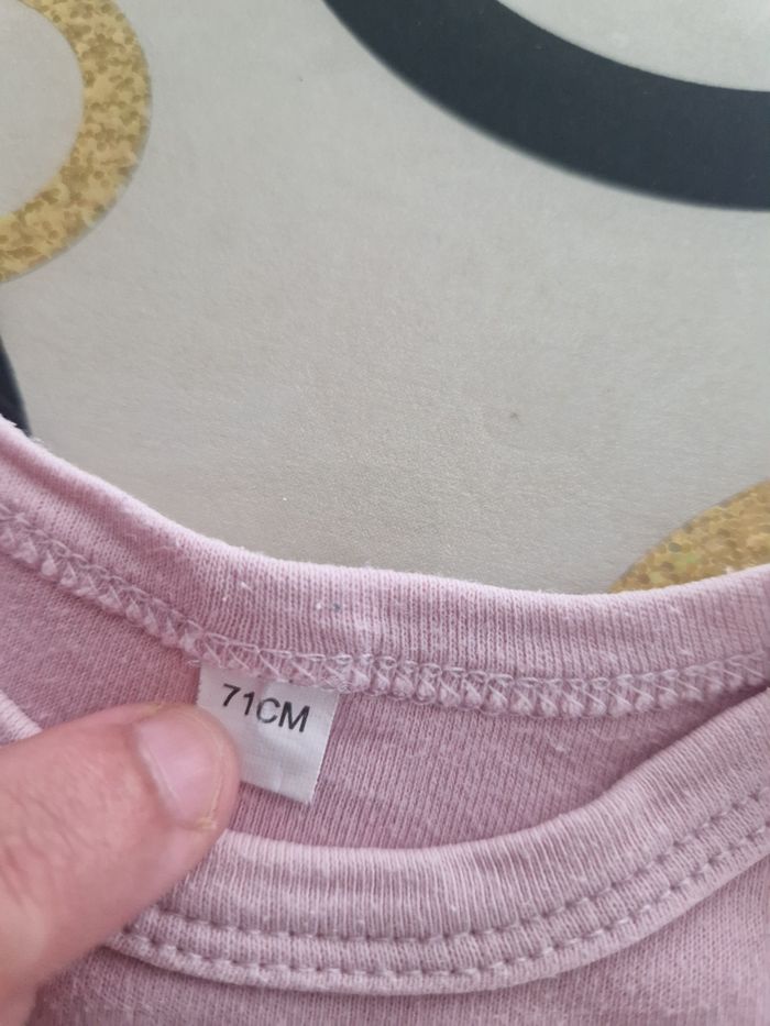 Tee shirt manche longue rose - photo numéro 3