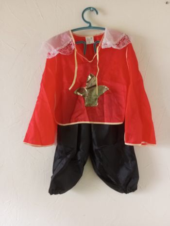 Déguisement enfant mousquetaire, taille 128cm