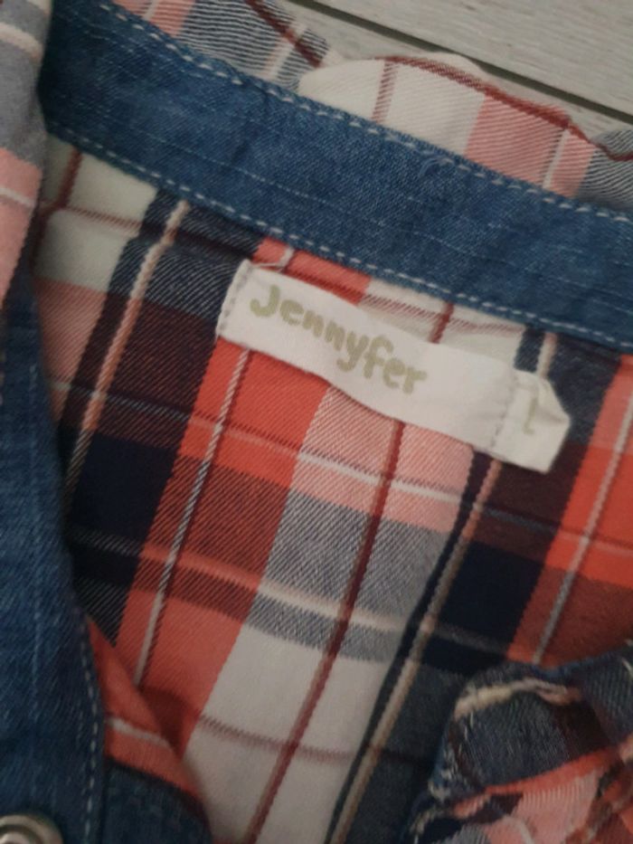 Robe Courte Sans Manches à Carreaux - photo numéro 3