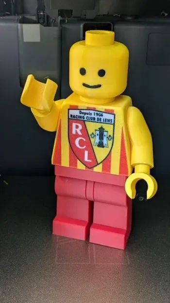 Figurine homme briques en impression 3D du RC Lens