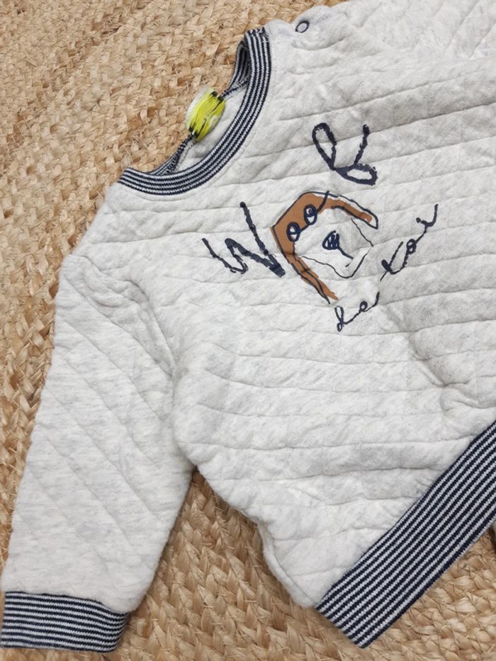 Tenue pull et pantalon 74 cm - photo numéro 3