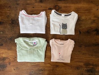 Lot de 4 tee-shirts manches longues
