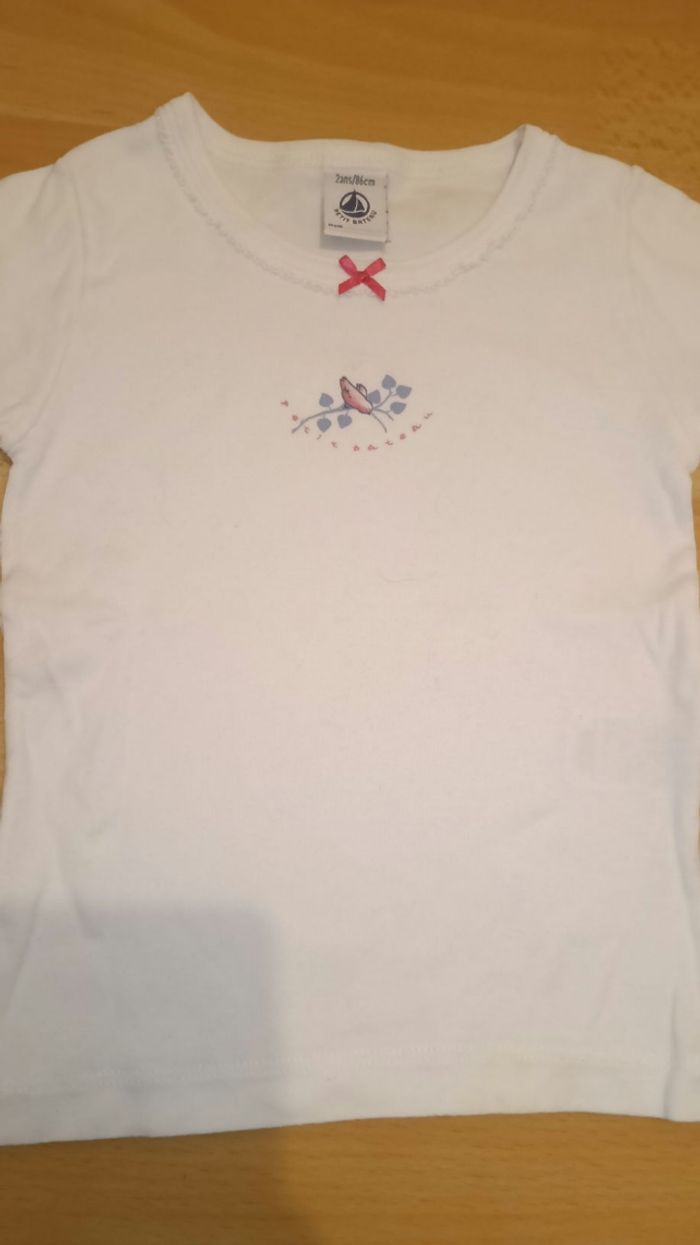 Tee shirt petit bateau 2ans