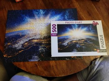 Magnifique puzzle La terre vue de l'espace Nathan 500 pièces