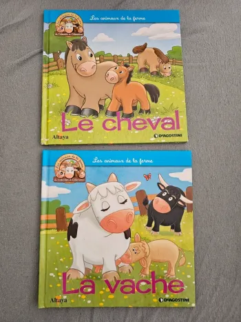 Lot de 2 livre de la collection les animaux de la ferme