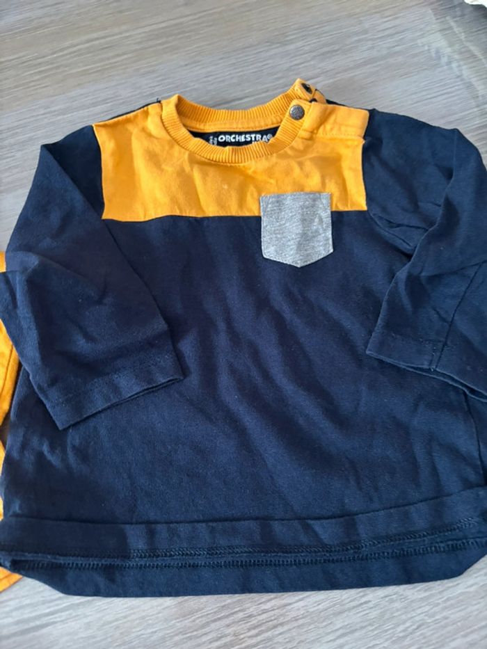 Lot tee shirt manche longue 6 mois - photo numéro 4