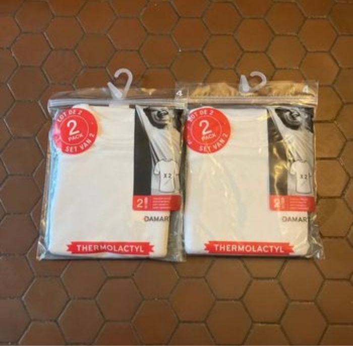 Lot de 4 maillots de corps mixte 4 ans thermolactyl damar
