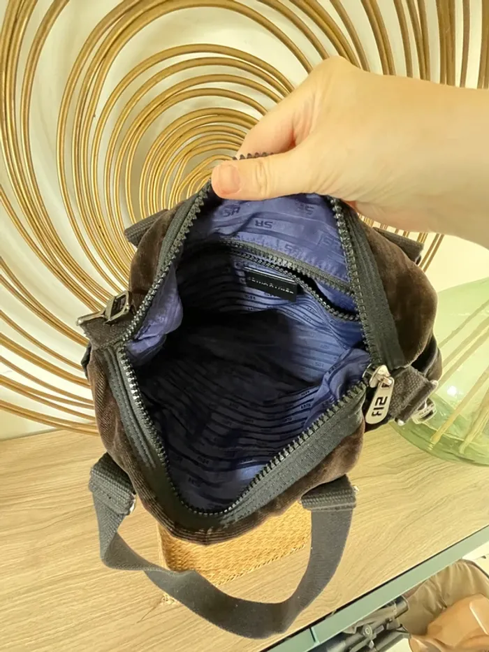 Sac à main Sonia Rykiel en velours - photo numéro 4