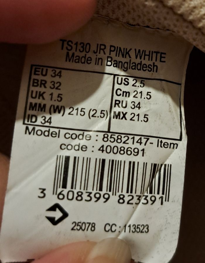 Baskets fille pointure 34 artengo - photo numéro 8