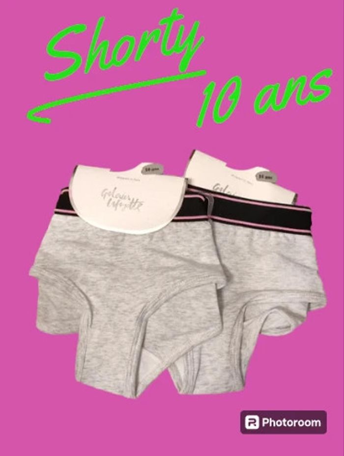 2 Shortys fille 10 ans