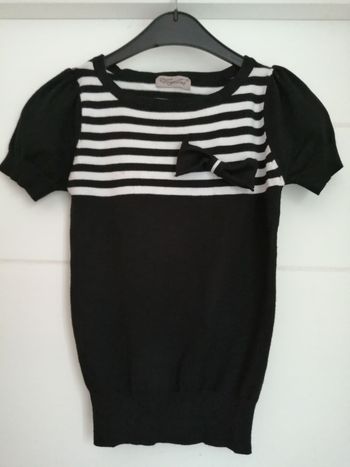 Petit pull manches courtes femme TU Voyelles