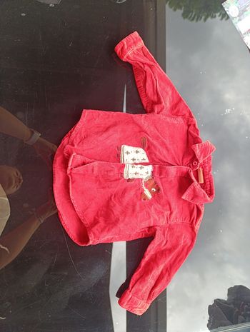 Chemisier velour 12 mois