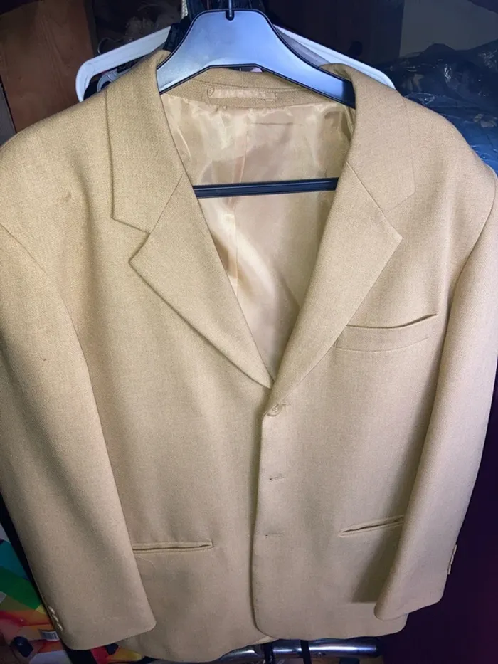 Veste costume jaune moutarde - photo numéro 6