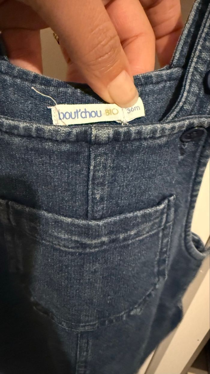 Salopette jean bébé - photo numéro 2