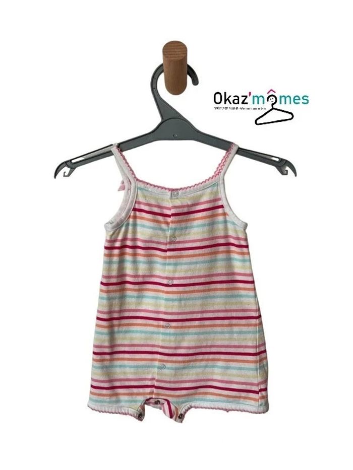 Combishort rayée multicolore - Kimbaloo 3 mois - photo numéro 2