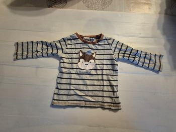 Tee shirt manches longues garçon 24 mois