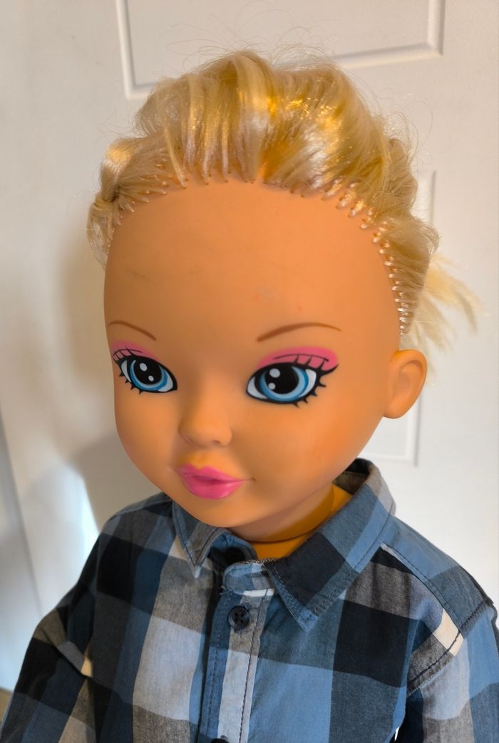 Grande poupée vintage hauteur 84 cm - Falca - photo numéro 3