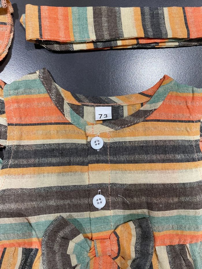 Lot de 2 combinaisons et bandeau 9 mois - photo numéro 2