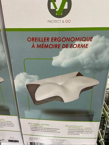Oreiller ergonomique neuf