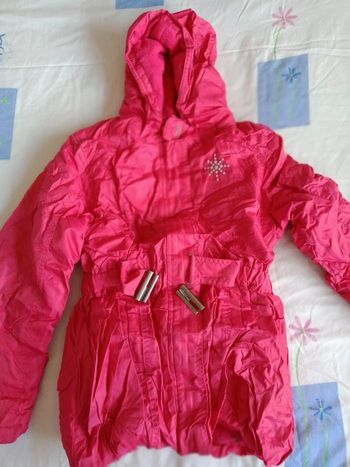 Manteau rose cintré NKY 12 ans TBE
