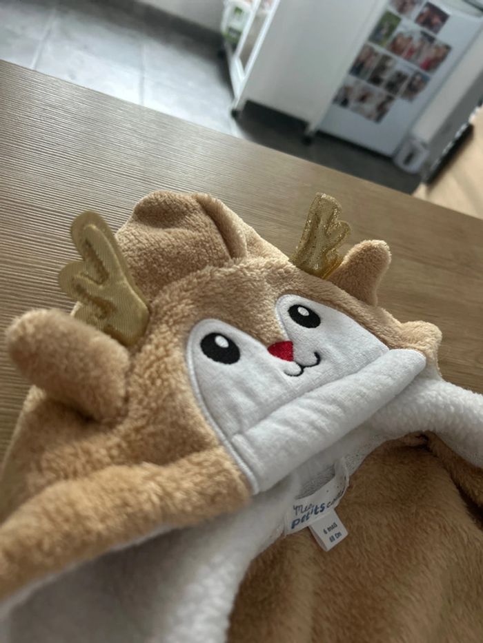 Sur pyjama maille peluche moumoute Renne - photo numéro 5