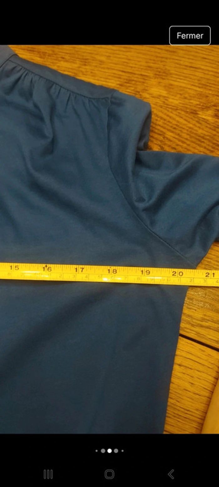 Blouse D'Auvry fr be M coul bleu trés bon état - photo numéro 5