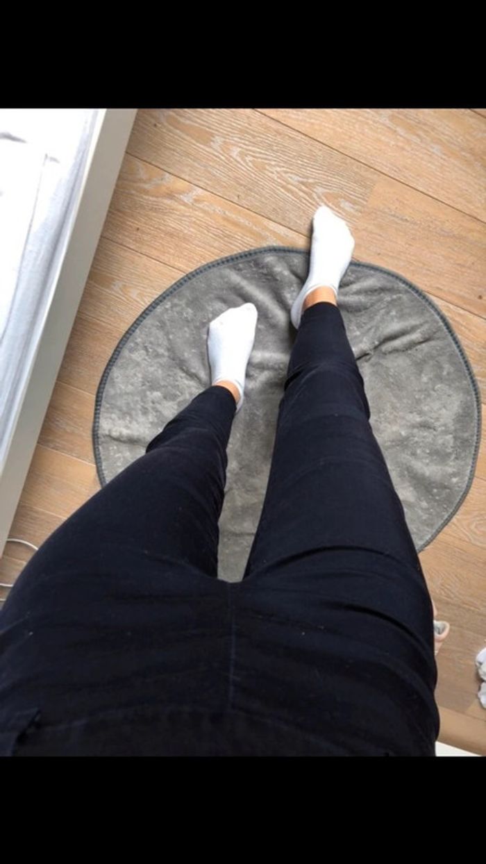 Pantalon ajusté style costume bleu marine XS - photo numéro 2