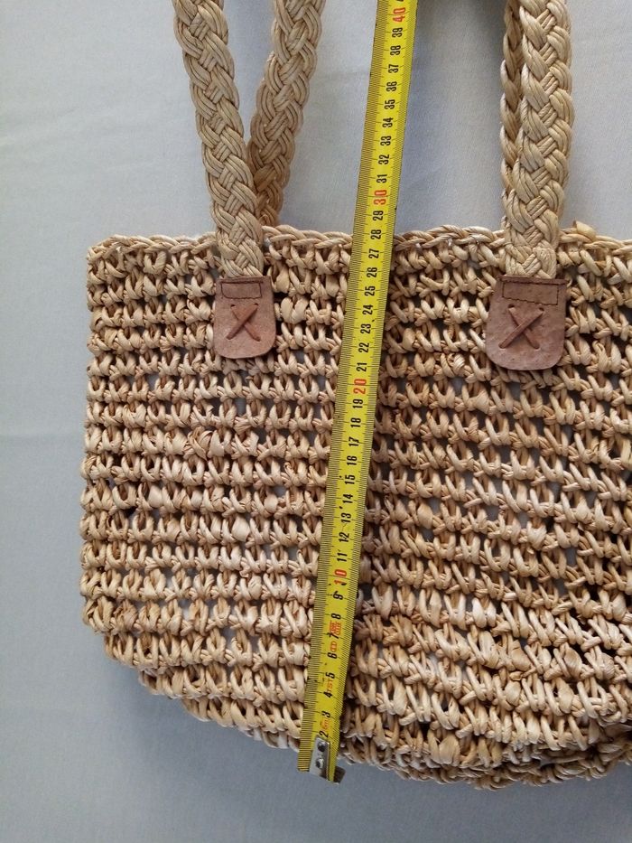 Sac de plage en paille - photo numéro 8