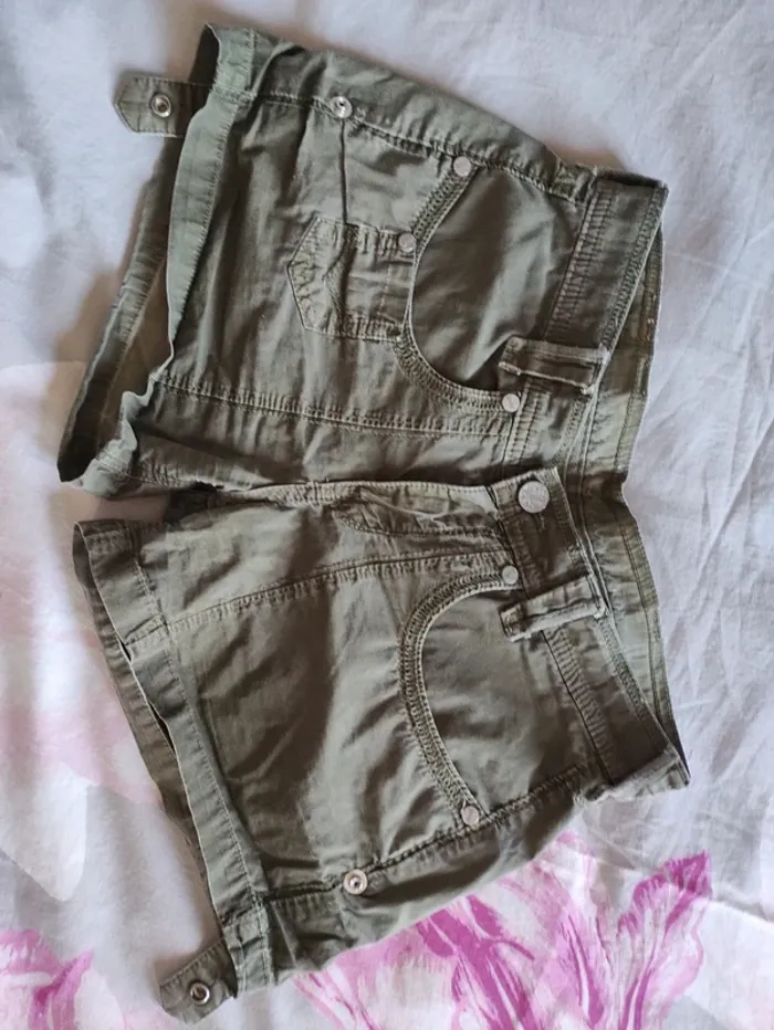 🌴 micro short kaki levi Strauss & co  vintage 🐍 - photo numéro 7