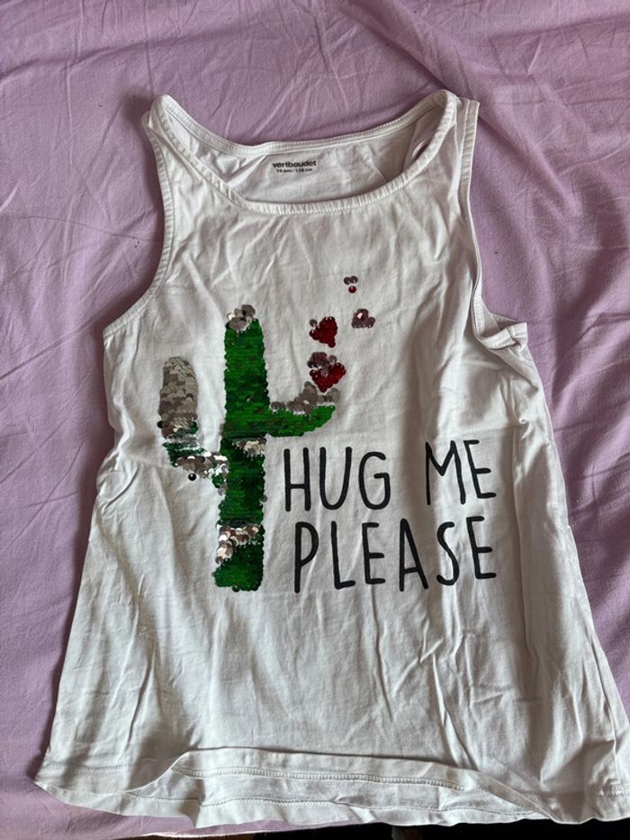 Lot 7 t-shirts fille 10 ans manches courtes - photo numéro 4