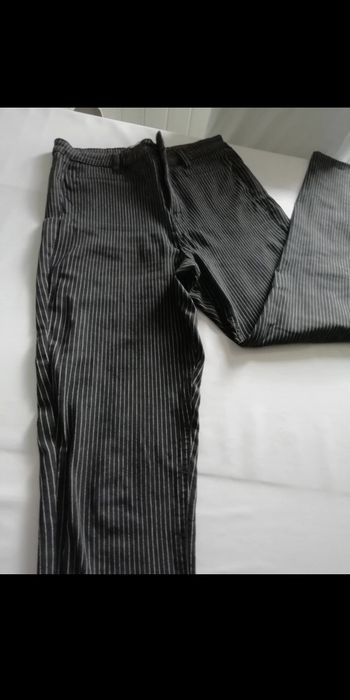 Pantalon droit Strech fines rayures