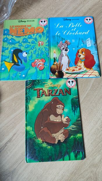 Lot de 3 livres disney