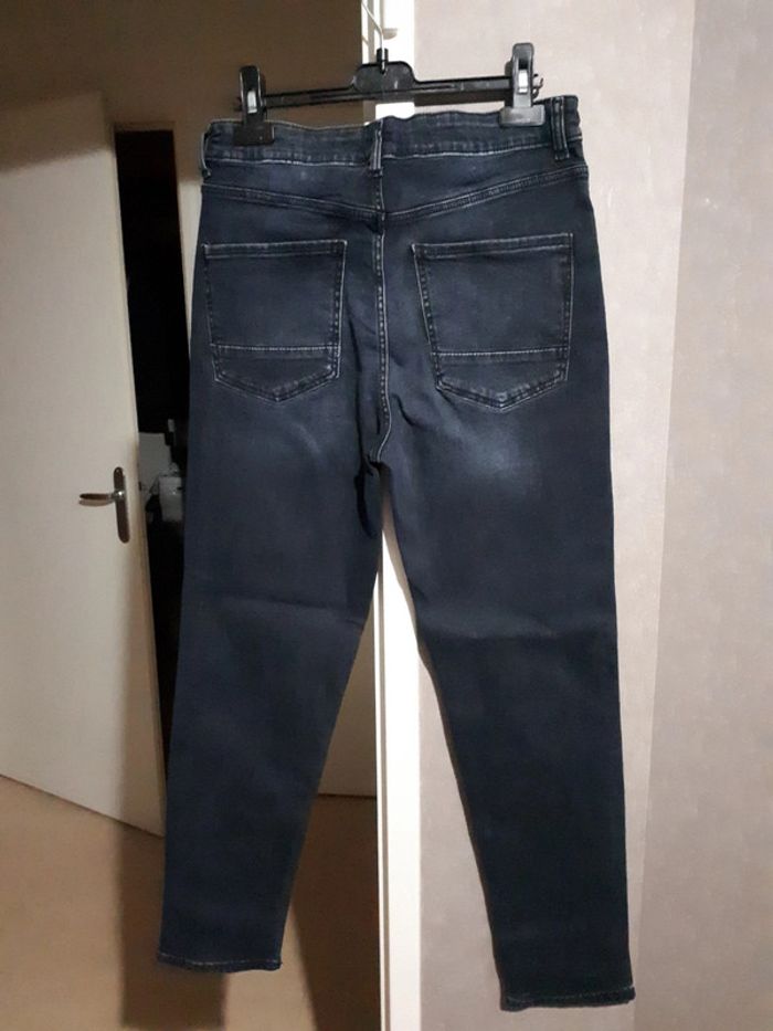 Jean garçon XS 14 ans bleu très foncé - photo numéro 2