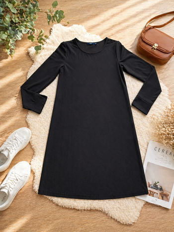 Robe noire manches longues KIABI – Taille XS – Neuve🖤