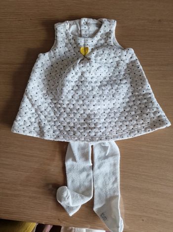 Robe et collant obaibi 1 mois fille