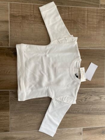 Sweat pull blanc 12 mois neuf