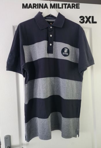 Polo homme,  Marina Militare,  3XL