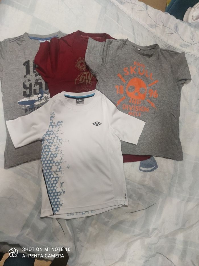 Lots de 4 teeshirt garçons taille 12/14 ans