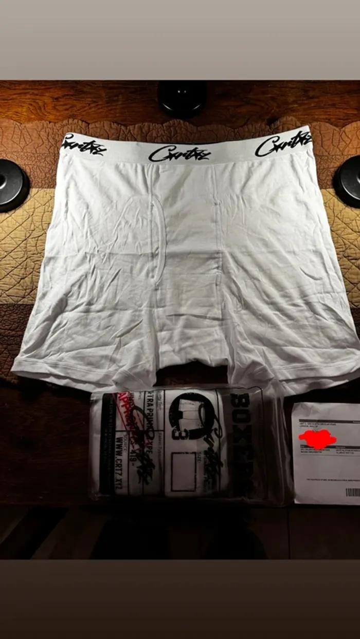 3 Boxers Corteiz Allstarz blanc (neuf,jamais porter) facture à l’appui - photo numéro 2