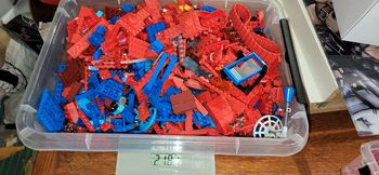 Lot lego rouge et bleu