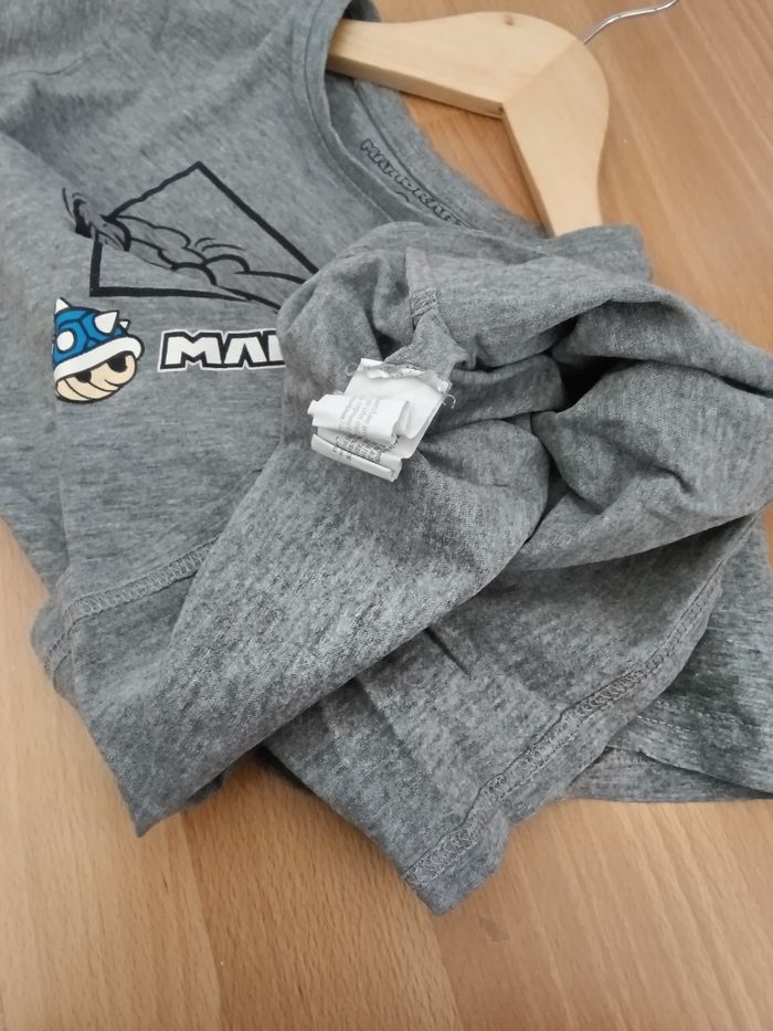 Tee-shirt Mario kart gris et multicolore - photo numéro 5