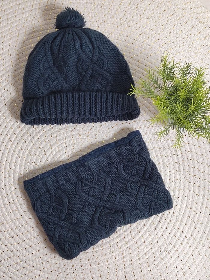 Ensemble bonnet cache cou - photo numéro 3