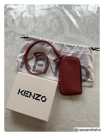 Porte-cartes en cuir galbé - KENZO