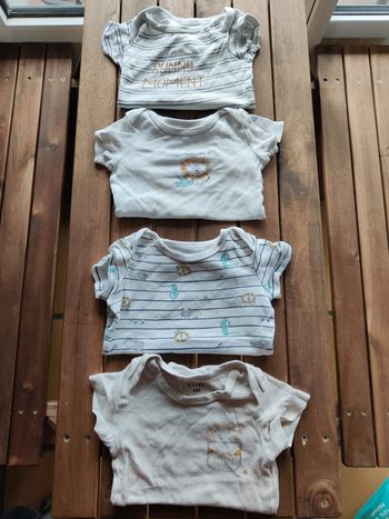 Lot 4 body manche courte