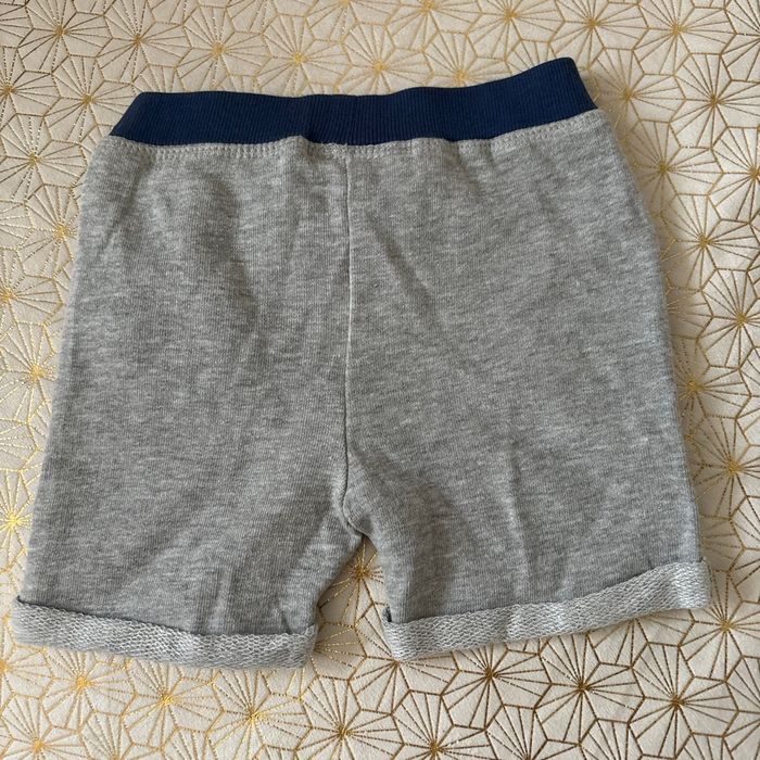 Short neuf 3 pommes sportwear gris/bleu 3/6mois - photo numéro 5